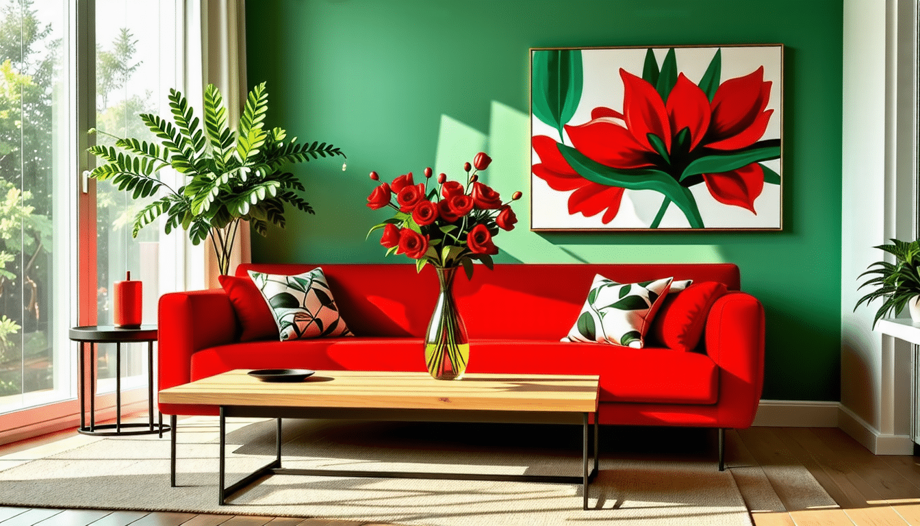 Couleur complémentaire au rouge : voici comment je l’ai intégrée à mon ...