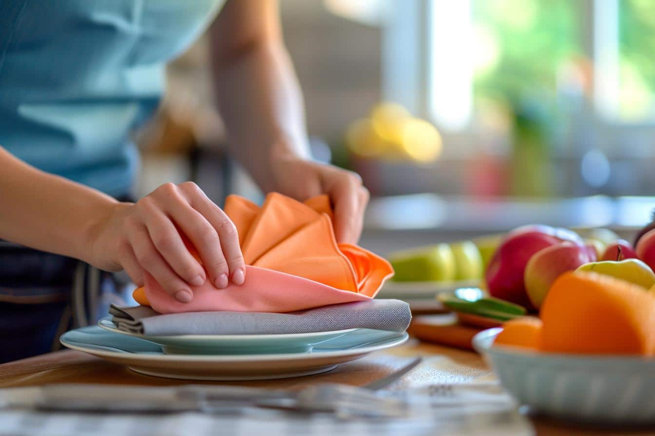 Guide facile pour plier les serviettes de table en papier