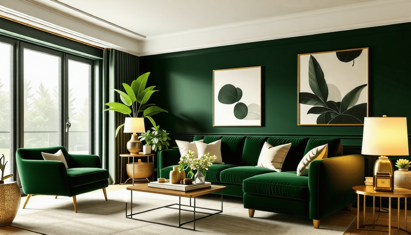 Comment j’ai redonné vie à mon salon avec une déco vert foncé – Le Blog ...