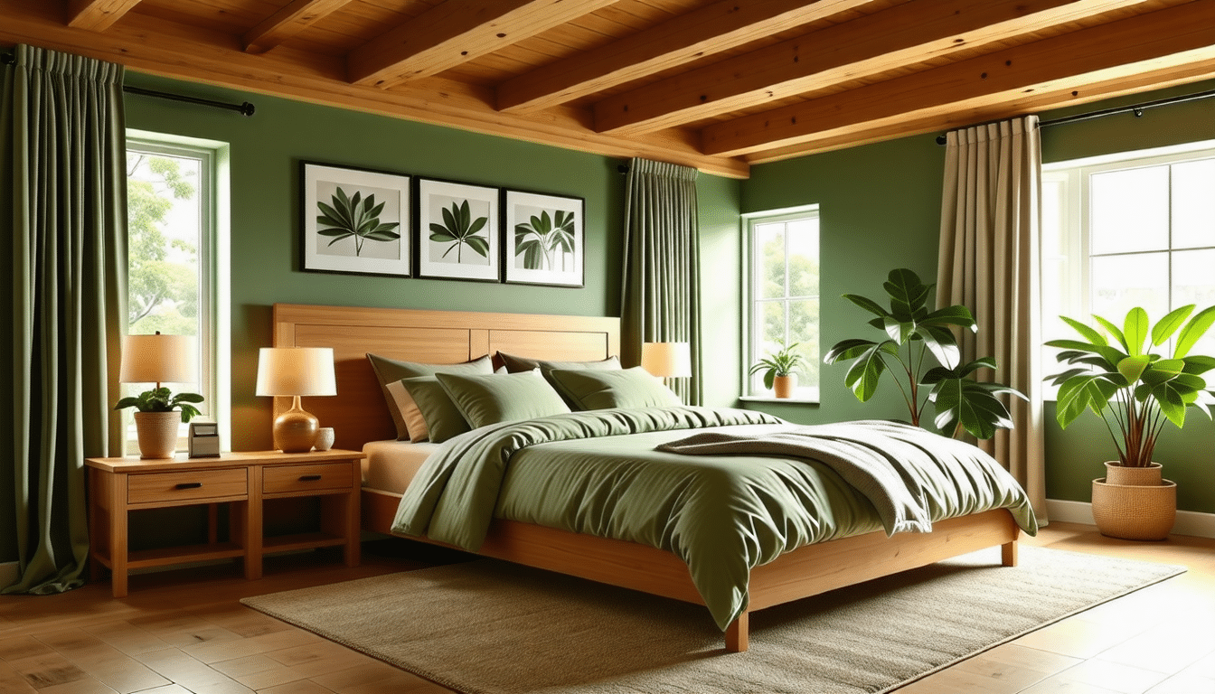 Chambre vert sauge et bois : Mon expérience révélatrice