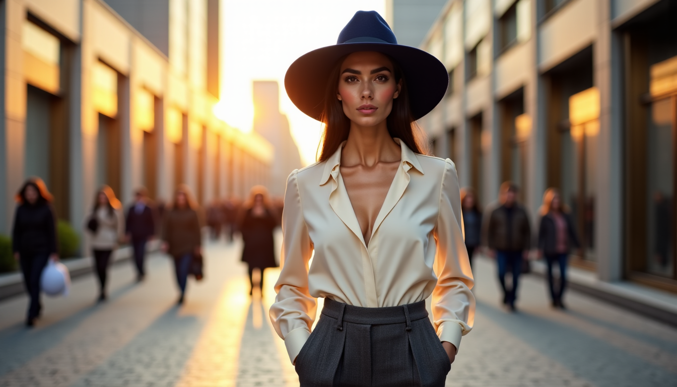 Illustration : chaque style a son propre caractère, et choisir — l'art de porter le chapeau avec élégance