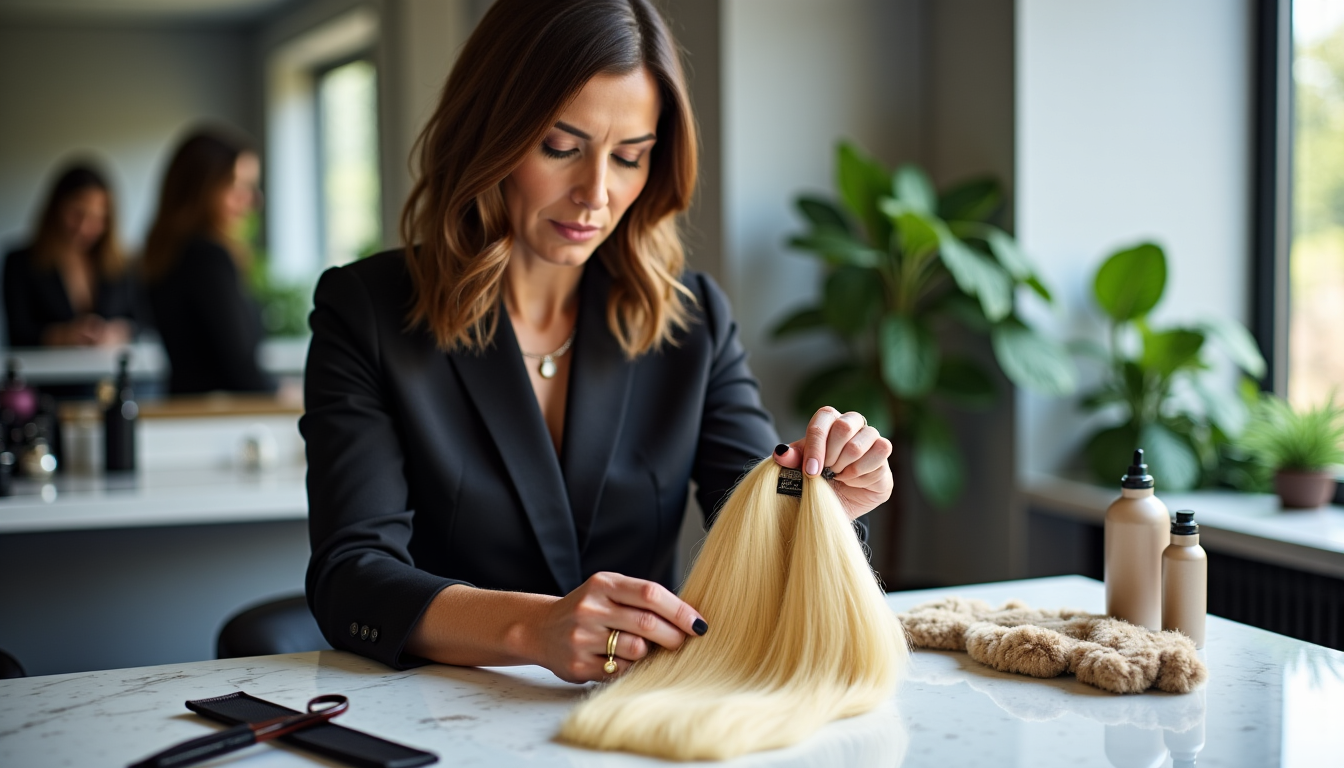 Illustration : au-delà de la méthode de pose, la qualité — extension de cheveux tient le mieux ?