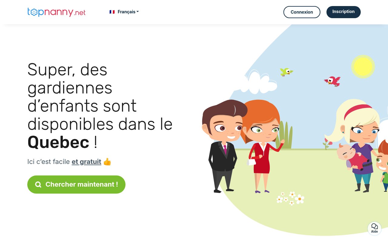 Apercu du site Topnanny