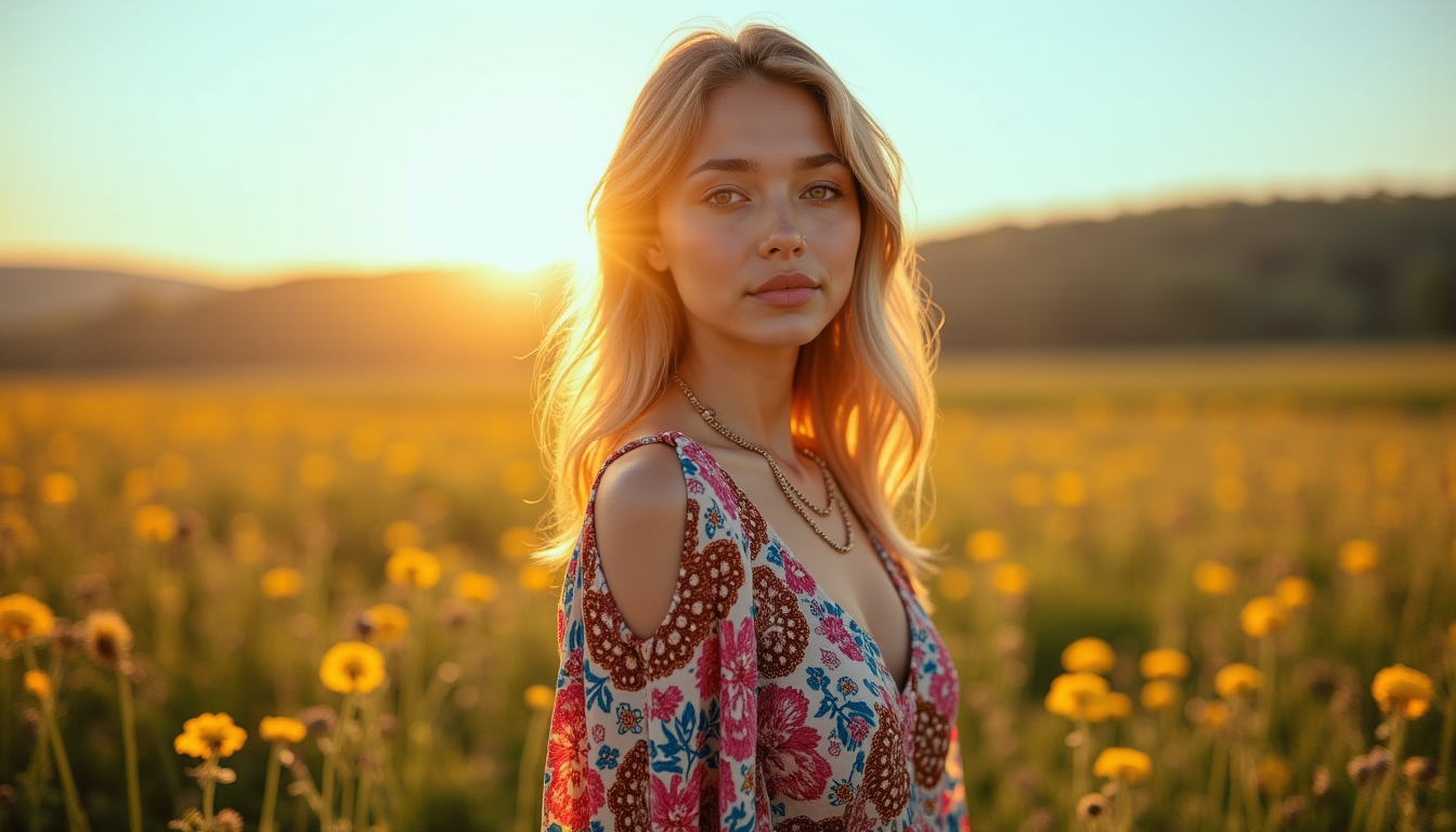 Illustration : en choisissant une robe boheme tendance, vous optez — robe boheme: les tendance de l'année