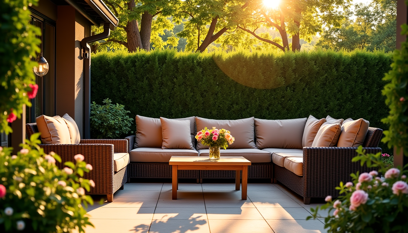 Illustration : parfois, une simple réorganisation de votre mobilier peut — profiter de son jardin sans se faire épier par les voisins ?