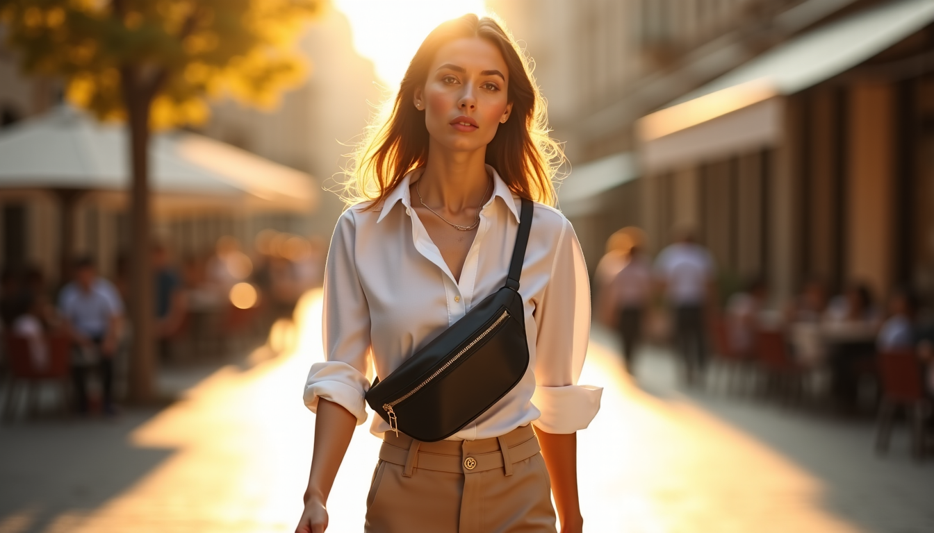 Illustration : entre ces deux extrêmes, une multitude de formats — sac banane femme chic : l'accessoire tendance à adopter d'urgence