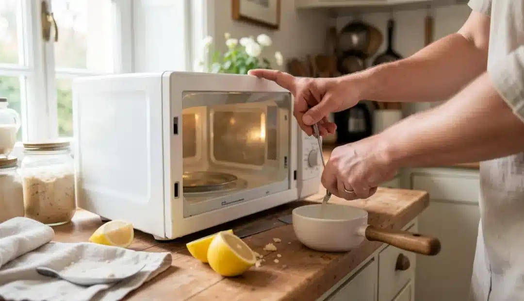Enlever l'odeur du micro-ondes avec du citron