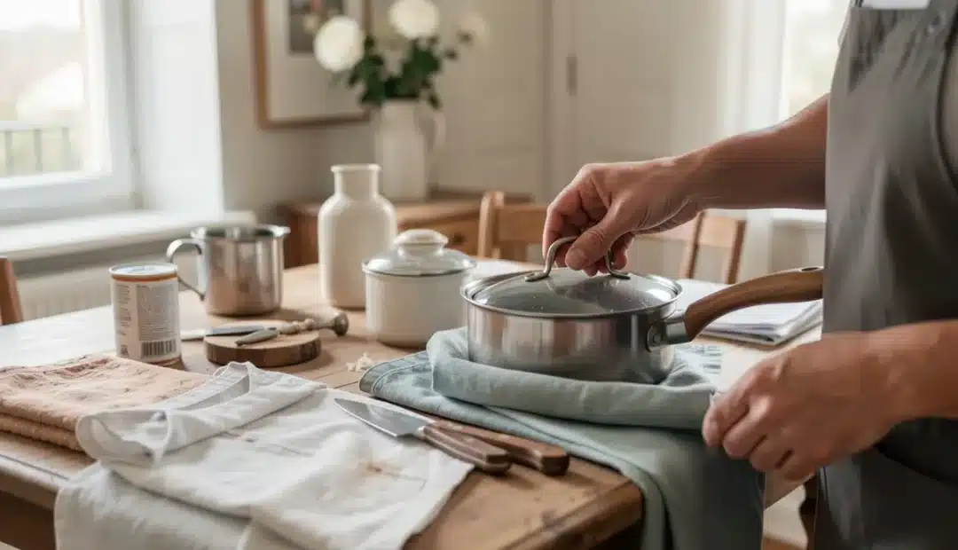 Détacher une casserole qui a brûlé