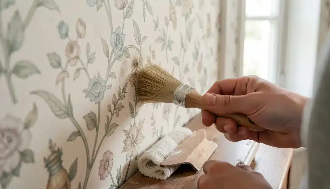 Comment nettoyer une tache sur du papier peint lessivable