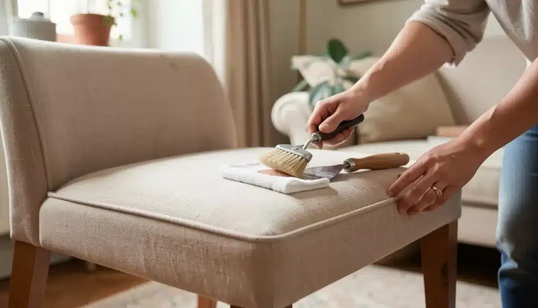La méthode générale pour détacher une chaise en tissu