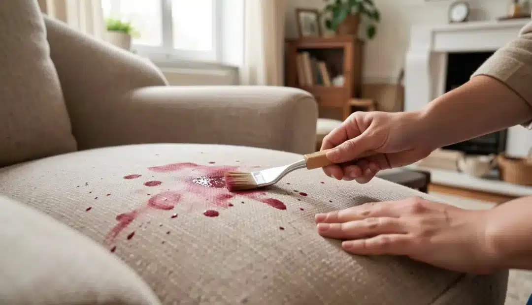 Comment enlever une tache de sang fraîche sur un canapé en tissu