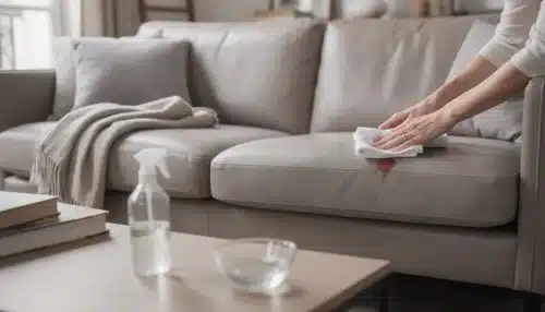 Enlever une tache de sang sur un canapé en tissu ou en cuir