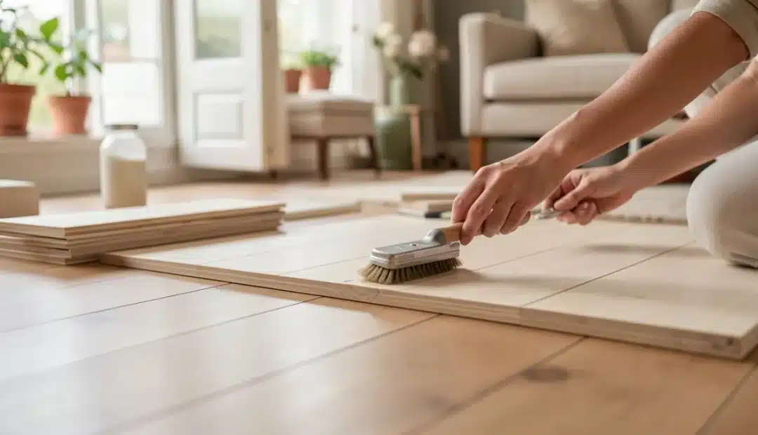 Enlever une tache sur un parquet vitrifié