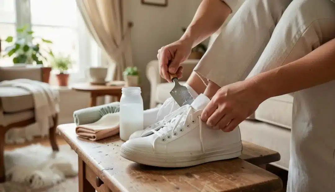 Comment nettoyer des baskets blanches en toile ou en tissu